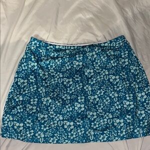 Floral Blue Skirt